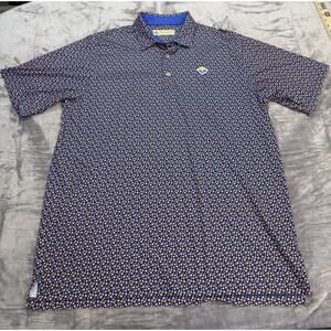 Donald Ross Sportswear Golf Polo‎ Stars/Sparkle All Over Print Mens Size Large